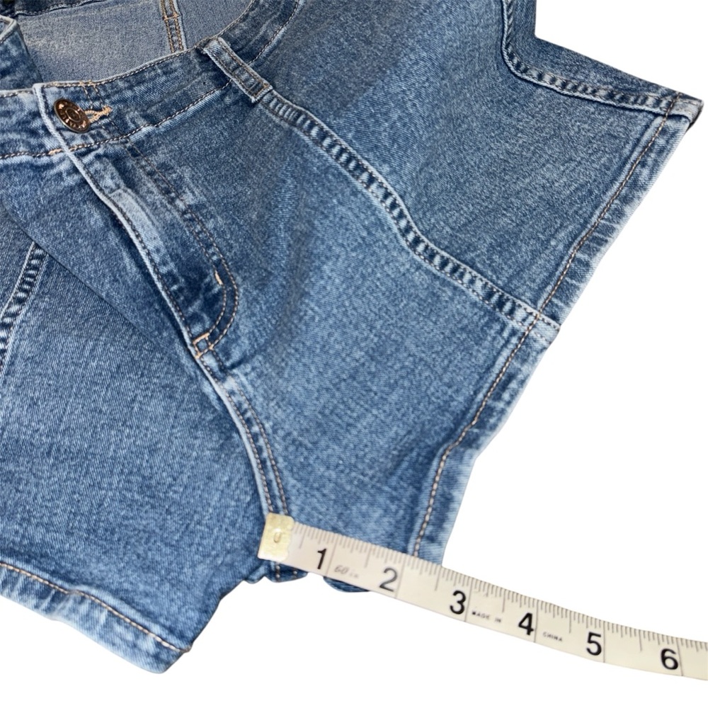 Wild Fable Denim Shorts Womens 8 Super High Rise Seamed Blue Jean Shorts Medium - Picture 5 of 5